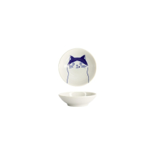 Tokyo Design Studio Sojasauce-Schale, Kawaii Cat Nora, Ø 9 x 2,7 cm
