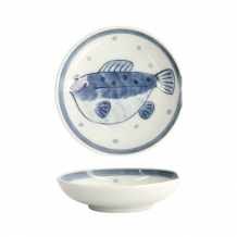 TDS, Mini-Teller mit Essstäbchenablage, Mixed Plates, Blowfish, Ø 9,4 x 2,3 cm, Art.-Nr. 22097