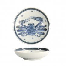 TDS, Mini Plate with Chopsticks Rest, Mixed Plates, Crab, Ø 9.4 x 2.3 cm, Item No. 22100