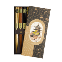 TDS, Chopstick Giftset, Set of 5, Hexagon Wood, Item No. 22236