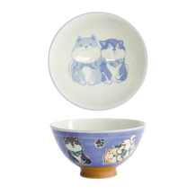 TDS, Rice Bowl, Kawaii, Multi Shiba-Dog, Ø 11.5x6cm, 300 ml, Item No. 22248