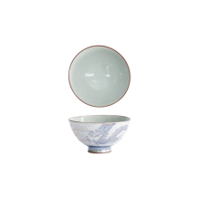 Tokyo Design Studio Rice Bowl Kawaii Luster Dragon Blue, Porcelain, Ø 11.5 × 6 cm, 300 ml