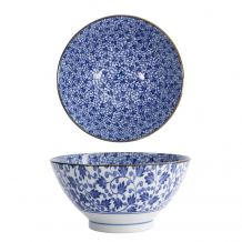 TDS, Bowl, Hana Blue, Mixed Bowls, Ø 18x9cm 1000 ml, Karakusa - Item No. 22258