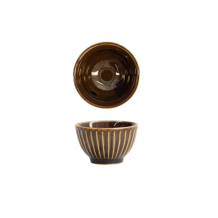 TDS, Sake Cup,  Ø 6x3.5cm 50ml, Ameyu Brown, Item No. 22280