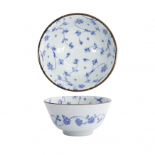 TDS, Rice Bowl, Natsu Karakusa, Ø 12 x 6.4 cm, Blue/White - Item No. 22308