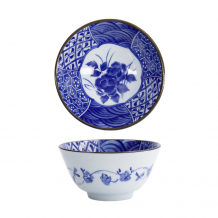 TDS, Rice Bowl, Natsu Shozui, Ø 12 x 6.4 cm, Blue/White - Item No. 22317