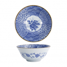 TDS, Tayo Bowl, Natsu Shozui, Blue/White, Ø 15.2 x 6.7 cm - Item No. 22318