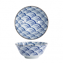 TDS, Tayo Bowl, Natsu Nami, Blue/White, Ø 15.2 x 6.7 cm - Item No. 22336