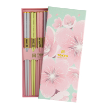 TDS, 5 Essstäbchen Geschenkset, Pink Sakura, Art.-Nr. 22351