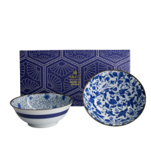 TDS, 2 Bowls Set, Mixed Bowls Japan Flower, Ø 19 cm, Item No. 22528