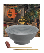 TDS, Ramen Bowl in Gift Box, Mixed Bowls Masamura Sei Kai Ha, Ø 21,3 cm, Item No. 22548