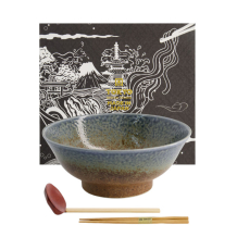 TDS, Ramen Bowl in Gift Box, 3 Pcs, Sunachi Ainagashi, Ø 21.3 x 8.7 cm 1250 ml, Item No. 22567