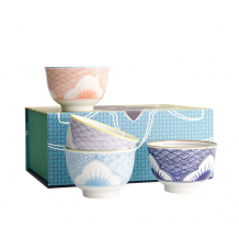 TDS, Tea cup, Lily Flower, 4pcs giftset, Ø 8.4x5.5cm, 150 ml - Itm no. 22642