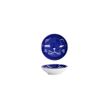 Tokyo Design Studio Saucenschale Kawaii Lucky Cat Blau, Porzellan, Ø 9 × 2,5 cm