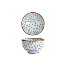Tokyo Design Studio Schale Japan Flower Mizu Blau/Weiß, Porzellan, Ø 13 × 7,8 cm, 500 ml