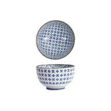 Tokyo Design Studio Schale Japan Flower Sakura Blau/Weiß, Porzellan, Ø 13 × 7,8 cm, 500 ml