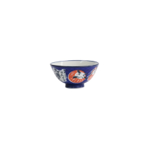 Tokyo Design Studio Bowl Kawaii Daruma Blue, Porcelain, Ø 11.5 × 6 cm, 300 ml