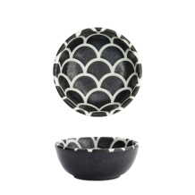 TDS, Schale, Onyx Noir, Mermaid Design, Ø 9 x 3 cm, Art.-Nr. 33219