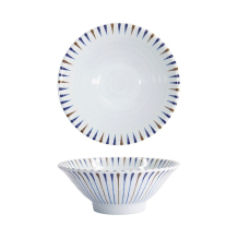 Tokyo Design Studio Ramen Bowl Tokusa White, Melamine, Ø 18.9 × 7.5 cm, 900 ml