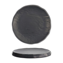 Tokyo Design Studio Round Plate Iwate Black Rock, Melamine, Ø 23 × 2 cm