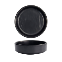 TDS, Round Plate, Melamine Iwate Black, Ø 12.7x4cm, Item No. 33280