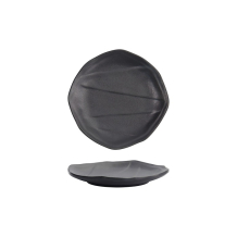 Tokyo Design Studio Plate Iwate Black, Melamine, Ø 15.7 × 2.3 cm