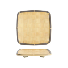 Tokyo Design Studio Square Plate, Bamboo, 19 × 19 × 2.6 cm