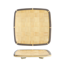 TDS, Quadratischer Teller, Bamboo, 19x19x2,6cm, Art.-Nr. 33291