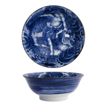 TDS, Schale, Yakuza, Tiger, Blau/Weiß, Ø 21x8,7cm 1300ml, Art.-Nr. 33336