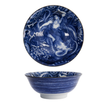 TDS, Schale, Yakuza, Octopus, Blau/Weiß, Ø 21x8,7cm 1300ml, Art.-Nr. 33337
