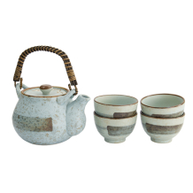 TDS, Tea Set, Green Soshun, Giftset with 4 Cups, Item No. 33348