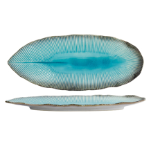 TDS, Langer Teller, Yamasaku, Blau, 33x13,5x2,5cm, Art.-Nr. 33428