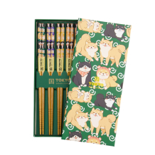 TDS, Chopstick Gift Set, Shiba, 5 Pair, Item No. 33521