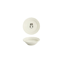Tokyo Design Studio Sauce Bowl Kawaii Cat White, Porcelain, Ø 10 × 3 cm