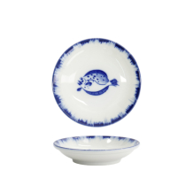TDS, Saucenschale, Flounder, Blau/Weiß, Ø 9x2 cm - Art Nr. 33561