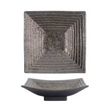 TDS, Quadratiche Teller, Mino Craft, Grau, 18,5x18,8x4,4cm, Arkl No. 33588