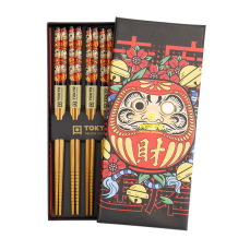 TDS, 5 Paar Essstäbchen-Geschenkset, Daruma, Art.-Nr. 33701