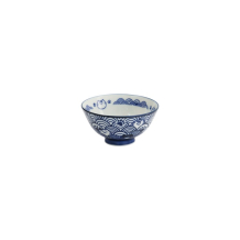 Tokyo Design Studio Rice Bowl Kawaii Anime Cat Blue, Porcelain, Ø 11.3 × 5.8 cm, 300 ml