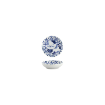 Tokyo Design Studio Sauce Bowl Kawaii Cat Neko White/Blue, Porcelain, Ø 7.5 × 3 cm
