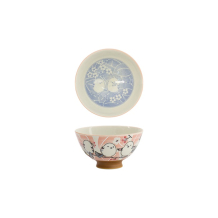 Tokyo Design Studio Rice Bowl, Kawaii Bird Pink, Ø 11.5x6.2cm 300ml