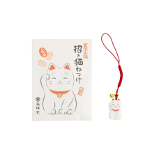 TDS, Schlüsselanhänger, Lucky Cat, Weiß, 3 cm, Art Nr. 34135