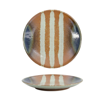 TDS, Suisho Teller, Aka-cha, 26 x 3,4 cm, Braun, Art.-Nr. 34250