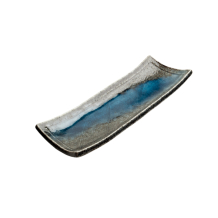 EdoJapan, Sushi Teller, Grau/Blau, 24,5 x 9 x 3 cm, Art.-Nr. 6044154