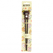 TDS, Kids-Chopsticks, Kitchenware, 22 cm, Bear, Dark Brown - Item No. 4641