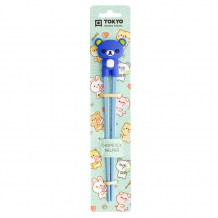 TDS, Kids-Chopsticks, Kitchenware, 22 cm, Bear, Blue - Item No. 4643