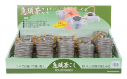 TDS,Japanese Tea & Tea Cannisters Strainer, 100pcs, Set w/handle, Item No. 4867