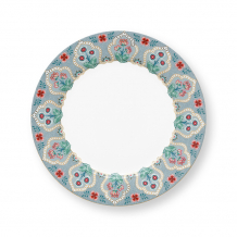 Pip Studio, Teller, Flower Festival Deco, Hellblau, Ø 21 cm, Art.-Nr. 51.001.285