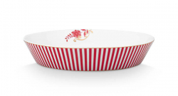 Pip Studio, Tiefer Teller, Royal Stripes Dunkelrosa, 21.5 cm, Art.-Nr. 51.001.346