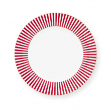 Pip Studio, Teller, Royal Stripes DunkelRosa, 26.5 cm, Art.-Nr. 51.001.347