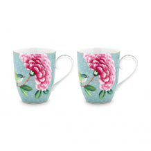 Pip Studio, Tassenset, Blushing Birds Blue, 350 ml, Art.-Nr. 51.002.196